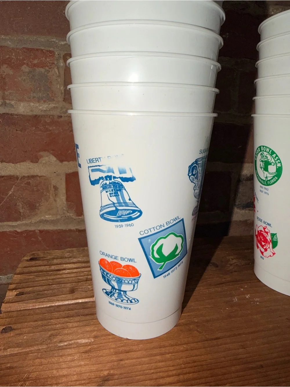Penn State White Plastic Stadium Cup - Blue Print Great Pong Cups Plastic